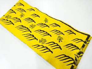 波千鳥模様織出し浴衣帯